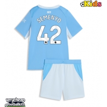 Manchester City Antoine Semenyo #42 Replica Home Minikit 2026-27 Short Sleeve (+ pants)